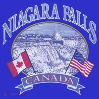 Americana Niagara Falls Scene Canada America Flags Gift Women's Tank Top thumb 5