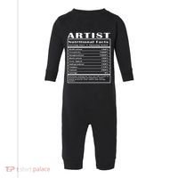 Artist Nutritional Facts Infant Fleece One Piece thumb 0