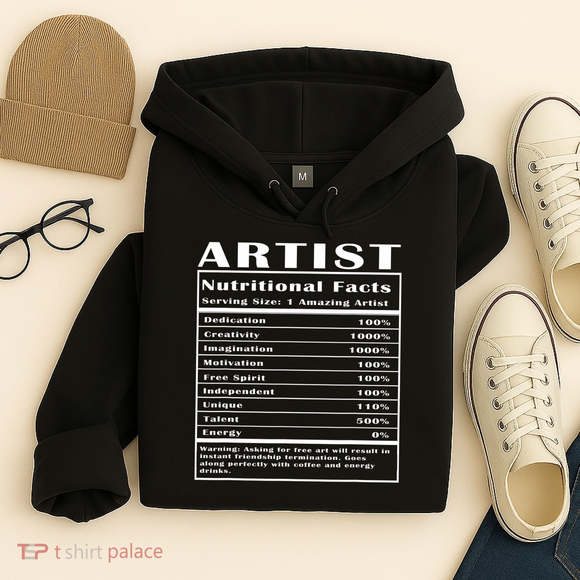 Artist Nutritional Facts Hoodie