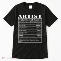 Artist Nutritional Facts Tall T-Shirt thumb 0