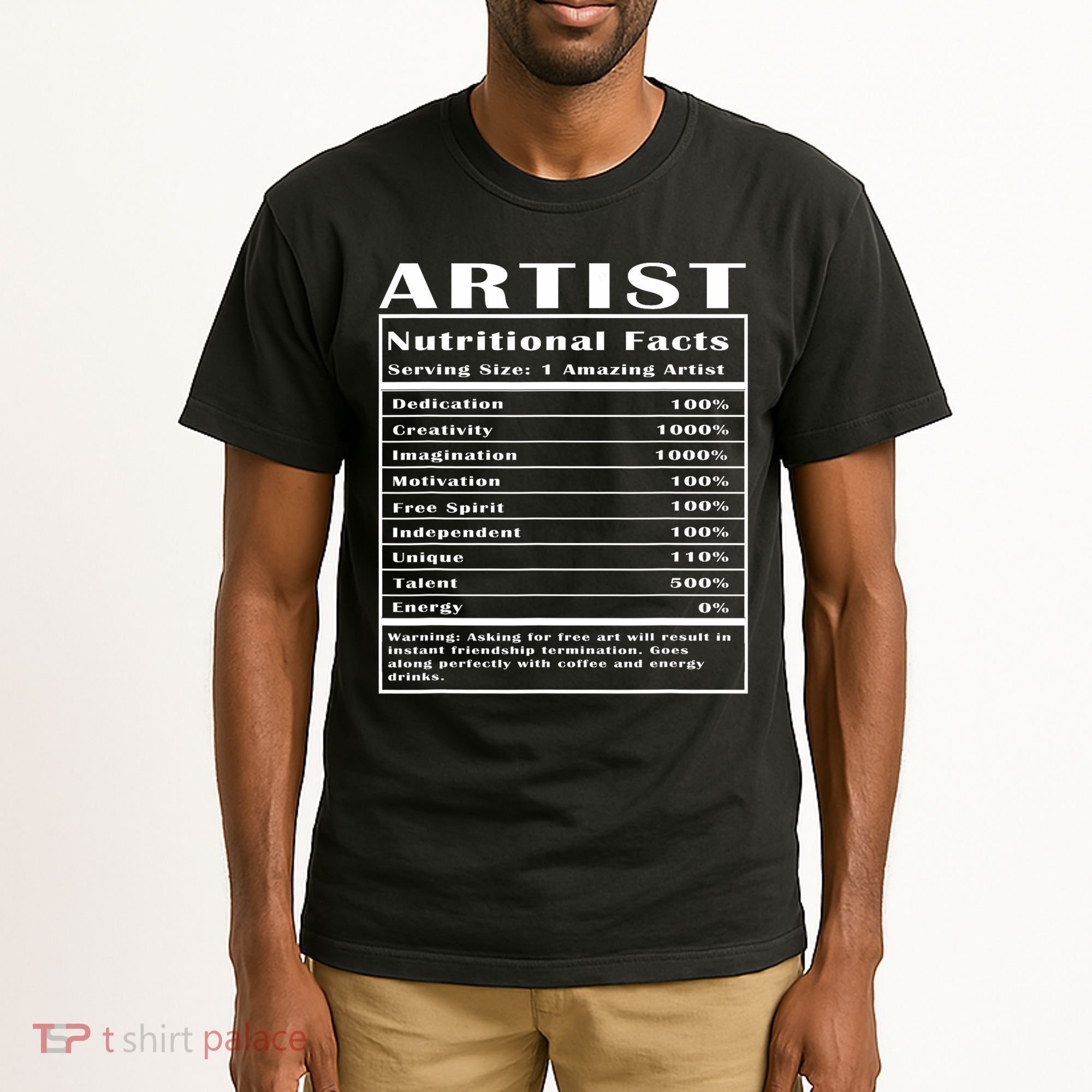Artist Nutritional Facts Tall T-Shirt