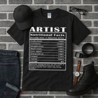 Artist Nutritional Facts Tall T-Shirt thumb 3