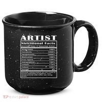 Artist Nutritional Facts 15oz Campfire Ceramic Mug thumb 0