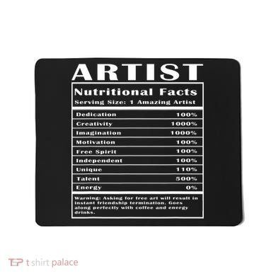 Artist Nutritional Facts Mousepad