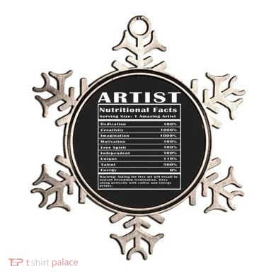 Artist Nutritional Facts Ornament