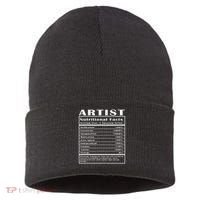Artist Nutritional Facts Sustainable Knit Beanie thumb 0