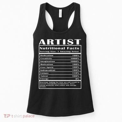 Artist Nutritional Facts Women's Tank Top