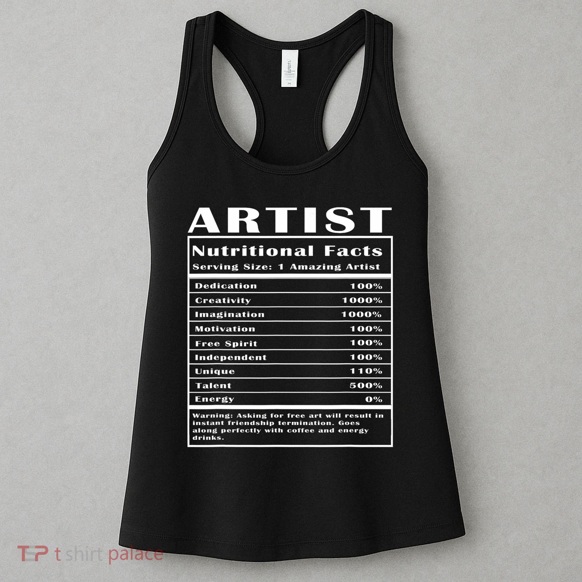 Artist Nutritional Facts Women's Tank Top