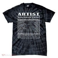 Artist Nutritional Facts Tie-Dye T-Shirt thumb 0