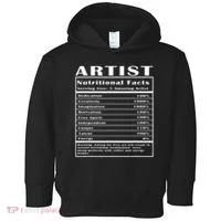 Artist Nutritional Facts Toddler Hoodie thumb 0