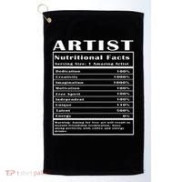 Artist Nutritional Facts Golf Towel thumb 0