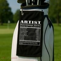 Artist Nutritional Facts Golf Towel thumb 2