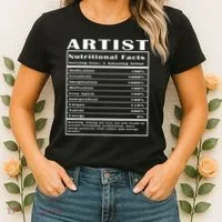 Artist Nutritional Facts Women's T-Shirt thumb 2