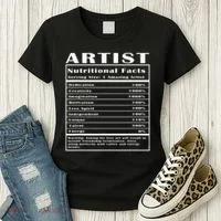 Artist Nutritional Facts Women's T-Shirt thumb 3