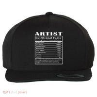 Artist Nutritional Facts Wool Snapback Cap thumb 0