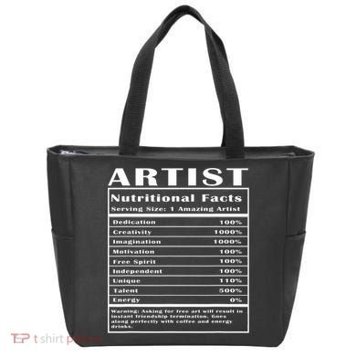 Artist Nutritional Facts Tote Bag