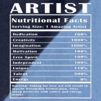 Artist Nutritional Facts Raglan Baseball Sleeve Shirt thumb 2
