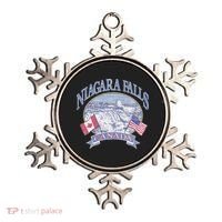 Americana Niagara Falls Scene Canada America Flags Ornament thumb 0