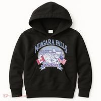 Americana Niagara Falls Scene Canada America Flags Kids Hoodie thumb 0