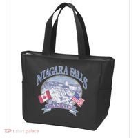 Americana Niagara Falls Scene Canada America Flags Tote Bag thumb 3