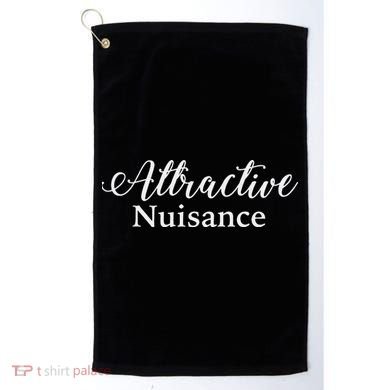 Attractive Nuisance Funny Lawyer Golf Towel