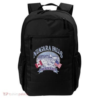 Americana Niagara Falls Scene Canada America Flags Gift Backpack