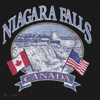 Americana Niagara Falls Scene Canada America Flags Gift Backpack thumb 2