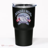 Americana Niagara Falls Scene Canada America Flags Gift Tumbler thumb 0