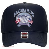 Americana Niagara Falls Scene Canada America Flags Gift Hat thumb 0