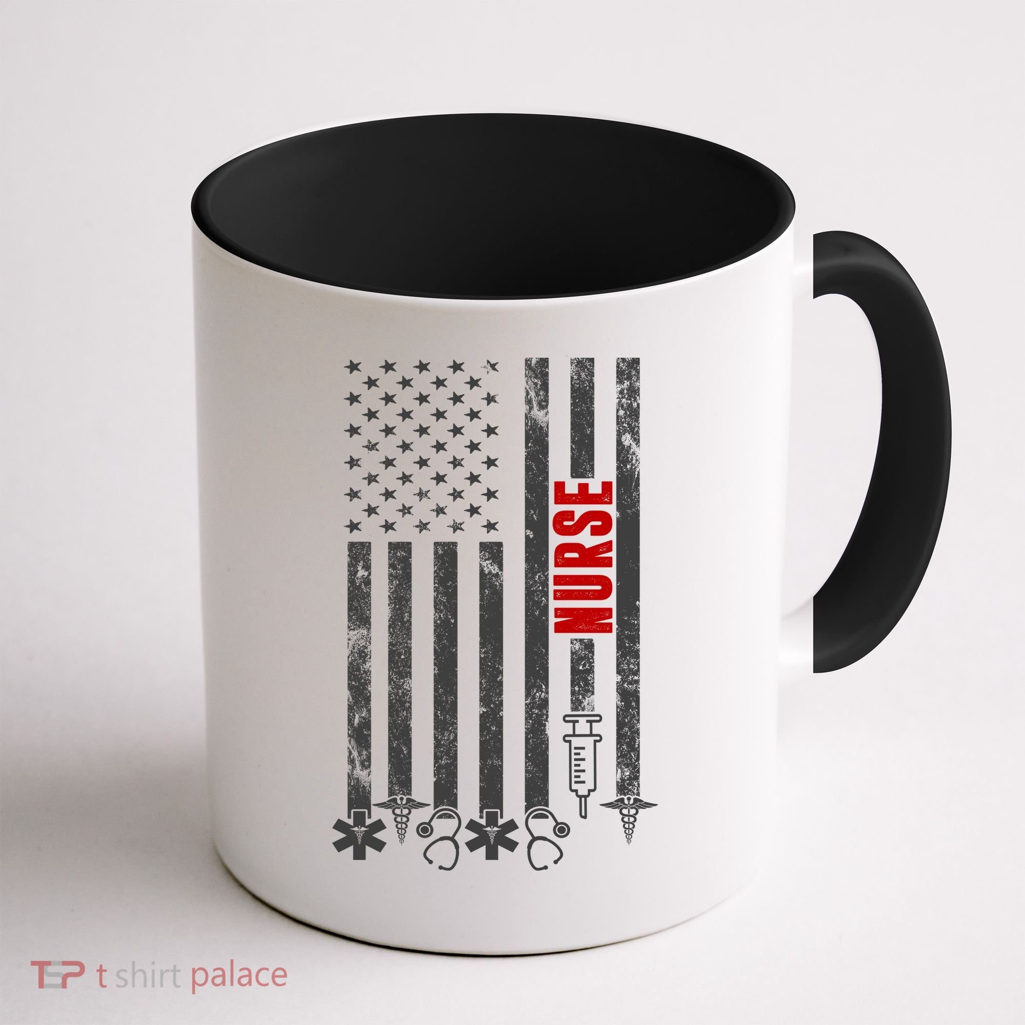 American Nurse Flag RN Nurse Coffee Mug