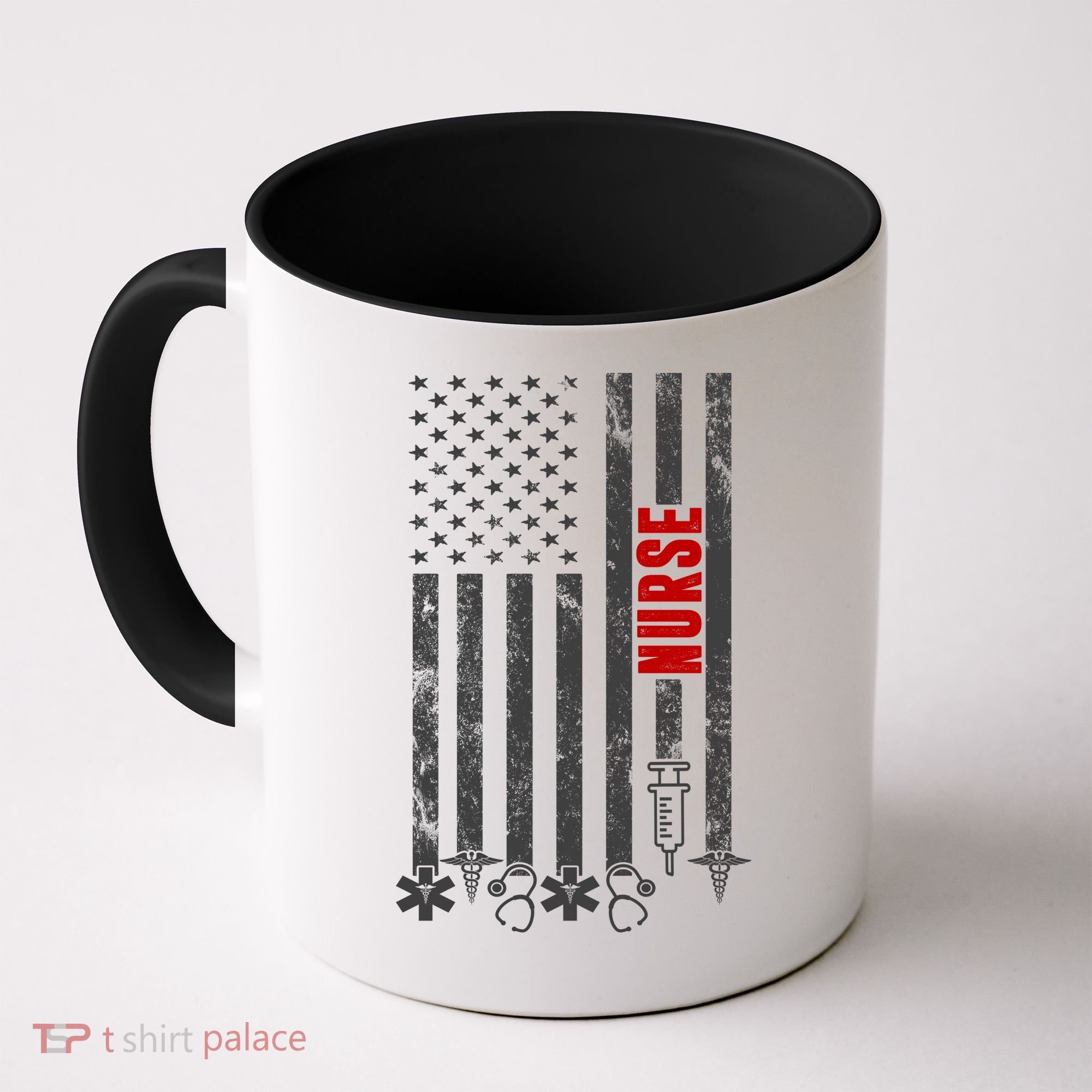 American Nurse Flag RN Nurse Coffee Mug