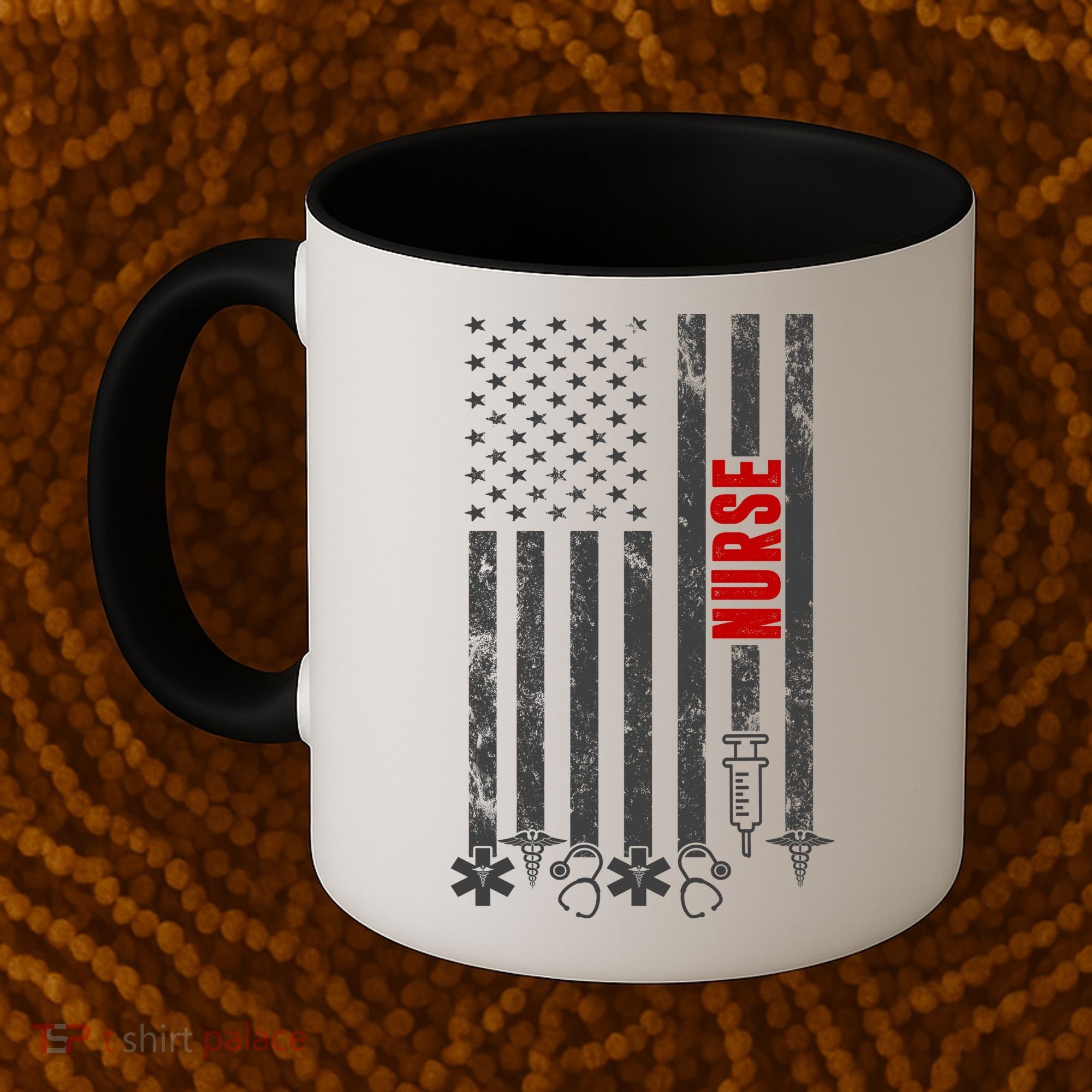 American Nurse Flag RN Nurse Coffee Mug