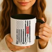 American Nurse Flag RN Nurse Coffee Mug thumb 3