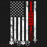 American Nurse Flag RN Nurse Women's Hoodie thumb 2