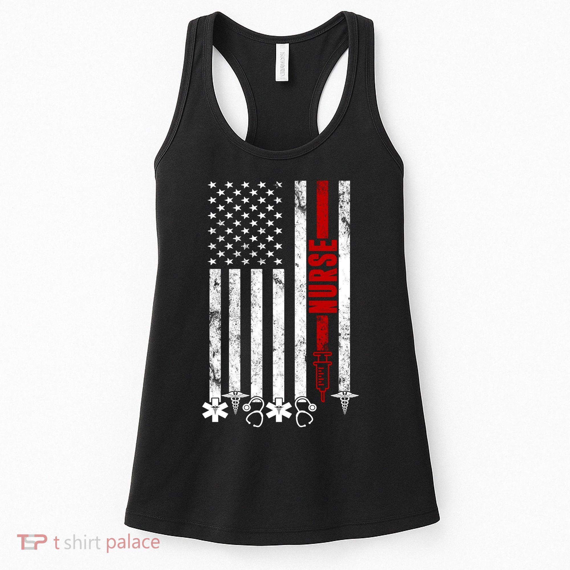 American Nurse Flag RN Nurse Women's Tank Top