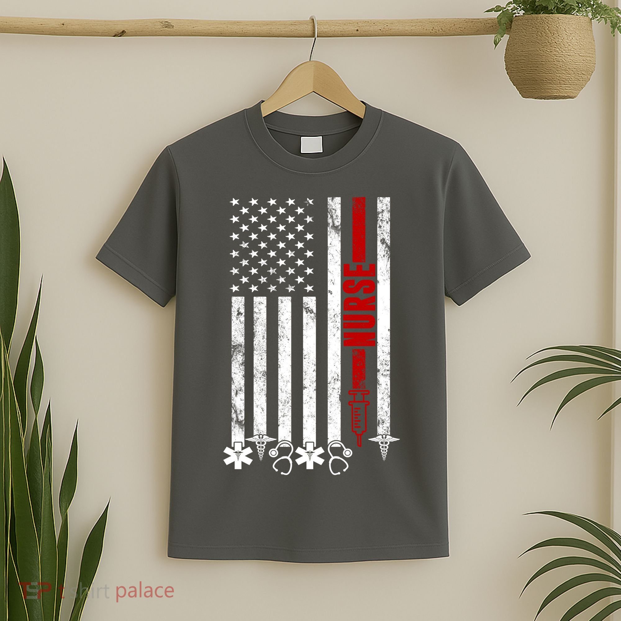 American Nurse Flag RN Nurse T-Shirt