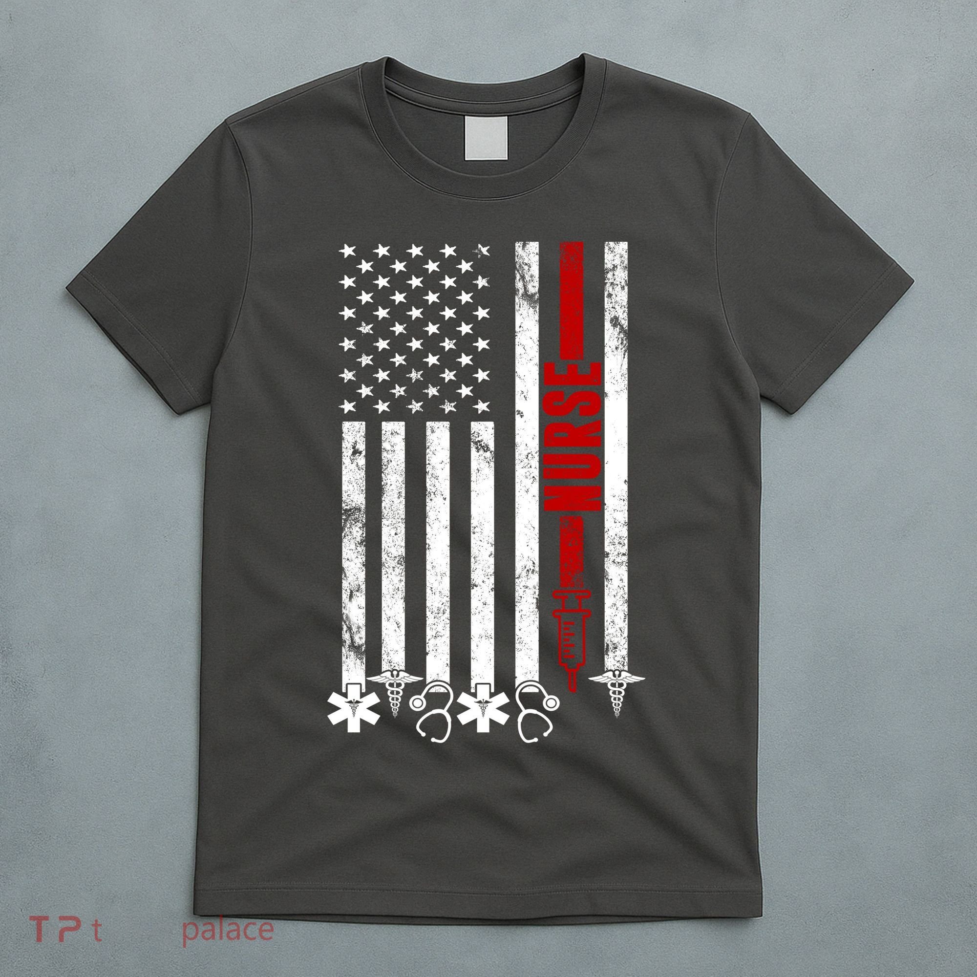 American Nurse Flag RN Nurse T-Shirt