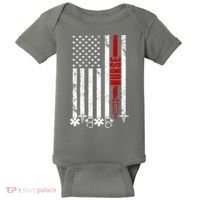 American Nurse Flag RN Nurse Baby Bodysuit thumb 0