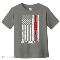 American Nurse Flag RN Nurse Toddler T-Shirt thumb 0