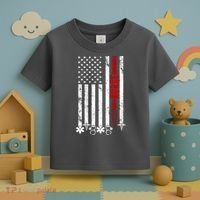 American Nurse Flag RN Nurse Toddler T-Shirt thumb 3