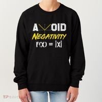 Avoid Negativity Funny Math Pun Equation Women's Sweatshirt thumb 0
