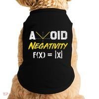 Avoid Negativity Funny Math Pun Equation Doggie Tank thumb 0