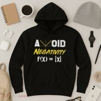 Avoid Negativity Funny Math Pun Equation Hoodie thumb 3