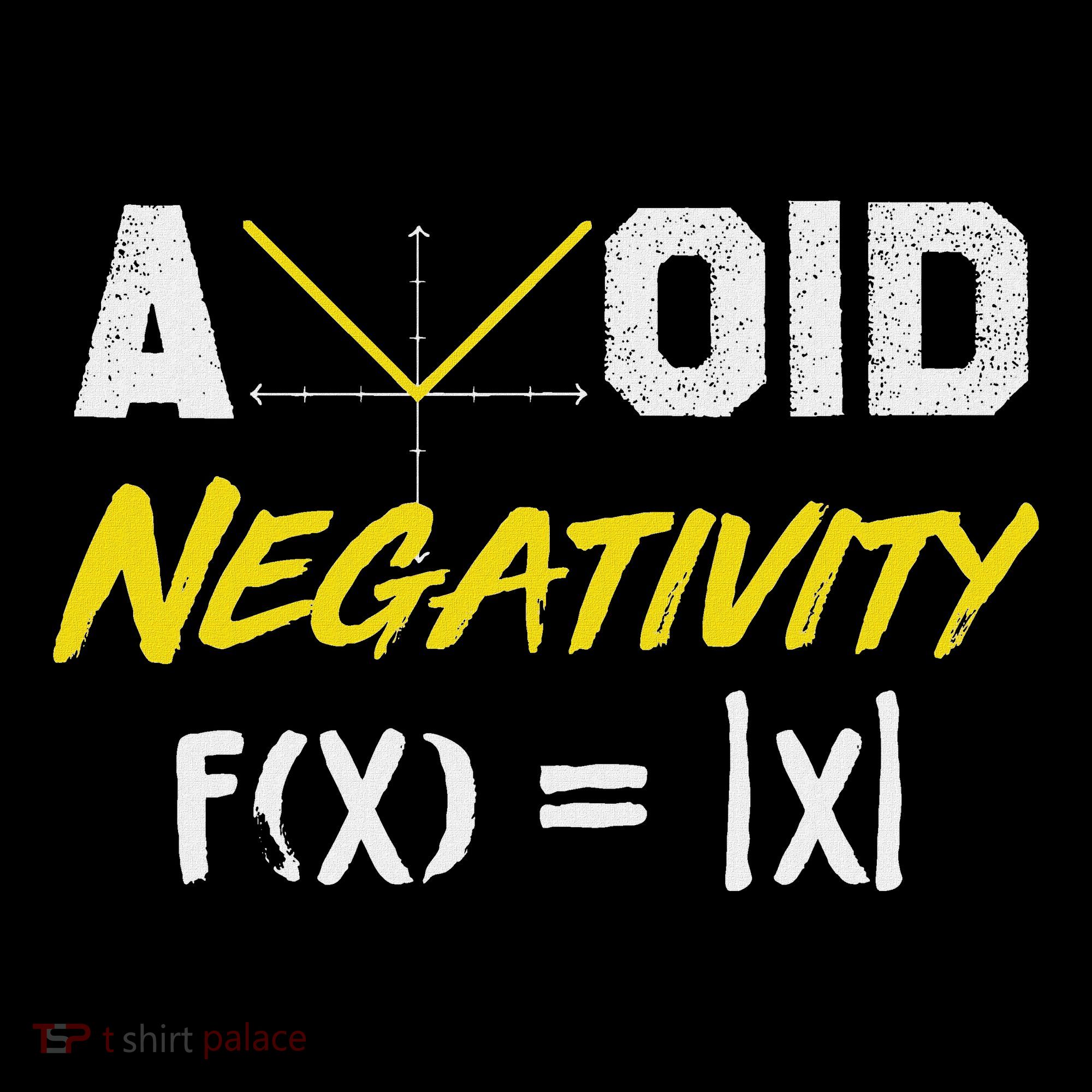 Avoid Negativity Funny Math Pun Equation Hoodie