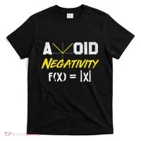 Avoid Negativity Funny Math Pun Equation T-Shirt thumb 0