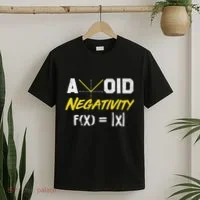 Avoid Negativity Funny Math Pun Equation T-Shirt thumb 2