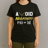 Avoid Negativity Funny Math Pun Equation T-Shirt thumb 4