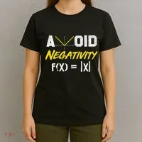 Avoid Negativity Funny Math Pun Equation T-Shirt thumb 4