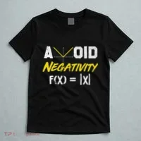 Avoid Negativity Funny Math Pun Equation T-Shirt thumb 5