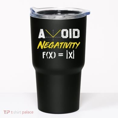 Avoid Negativity Funny Math Pun Equation Tumbler
